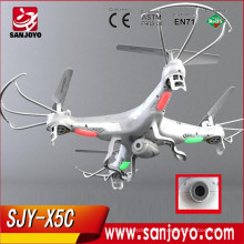 SYMA TOP SALE &amp; POPULAR: 2.4G 4CH RC MODELO DE VÔO OVNI / DRONE DE CONTROLE DE RÁDIO COM CÂMERA HD PARA FOTOGRAFIA AÉREA SJY-SYMA-X5C-1